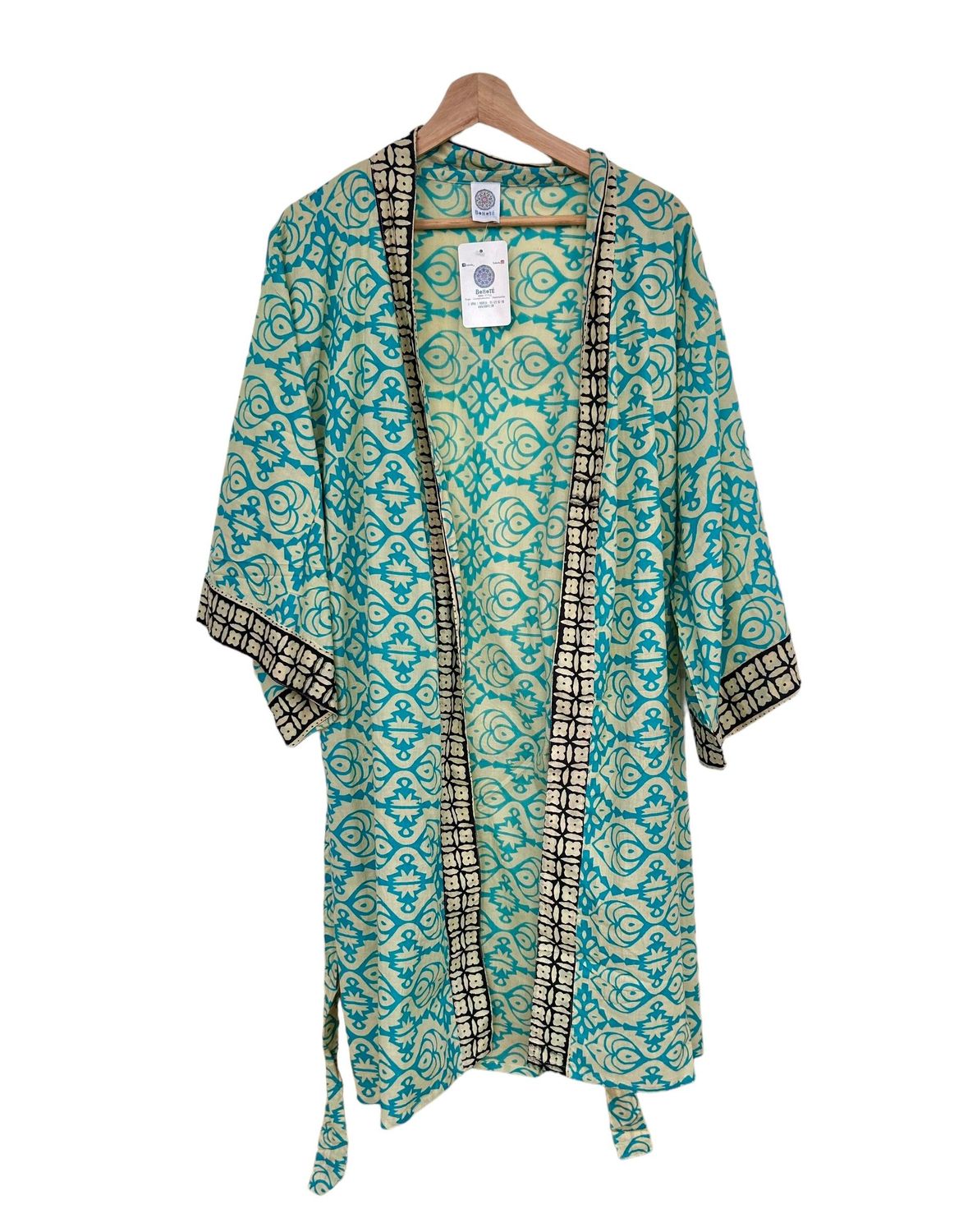 Kimono algodón midi