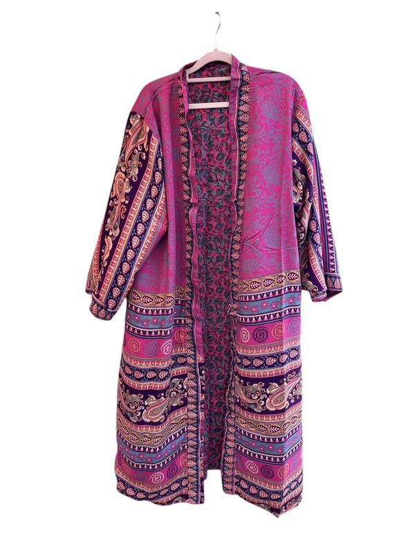 Kimono seda reversible