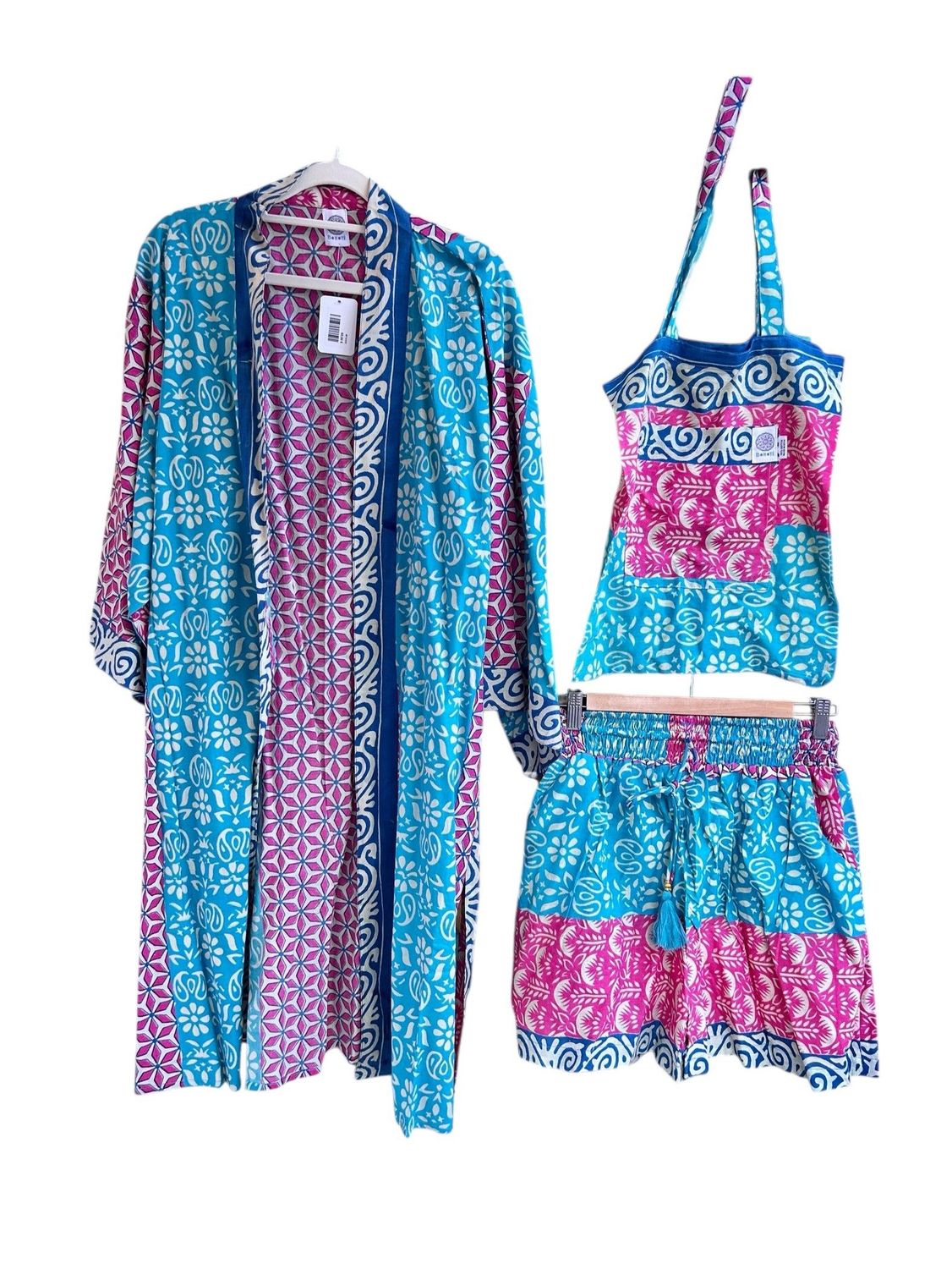 Conjunto kimono y short
