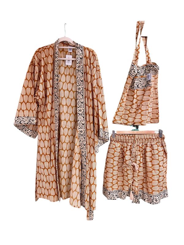 Conjunto kimono y short