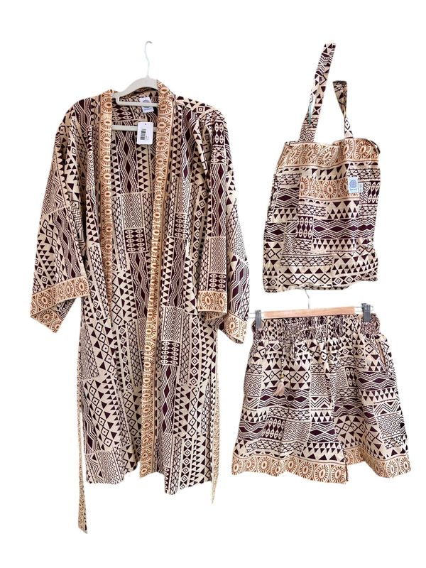 Conjunto kimono y short