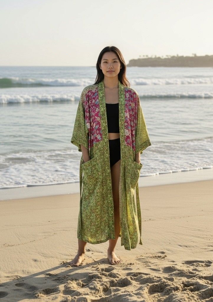 Kimono algodón estampado