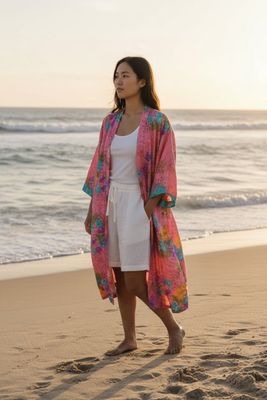 KIMONOS LARGOS SEDA