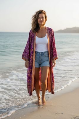 KIMONOS REVERSIBLES SEDA