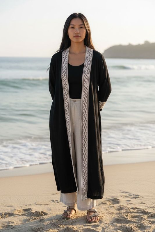 Kimono algodón blockprint