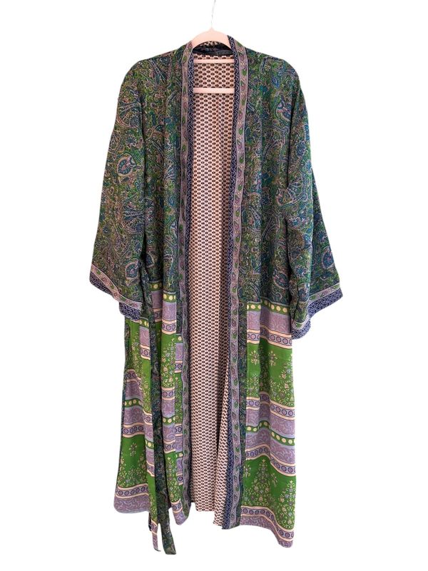 Kimono seda reversible
