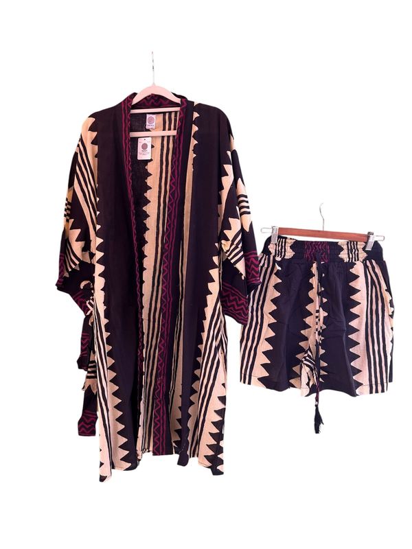 Conjunto kimono y short