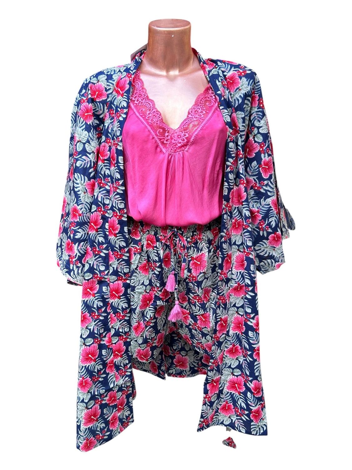 Conjunto kimono y short