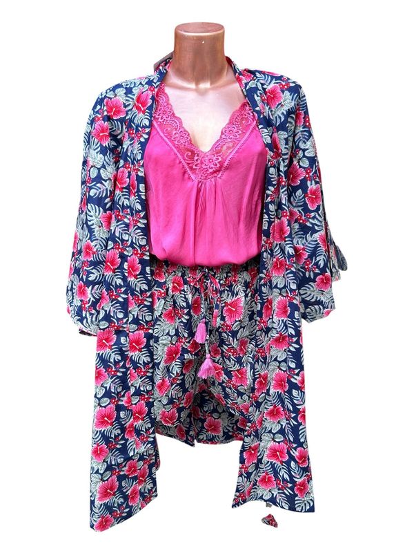 Conjunto kimono y short