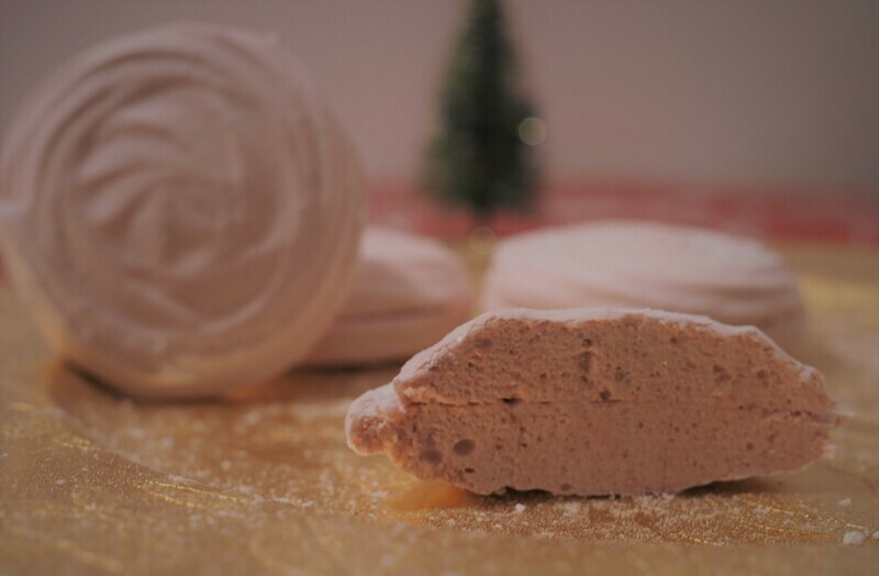 Vegan strawberry marshmallows (zefir)( a pack of 5)