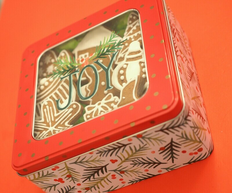 Seasonal vegan Christmas gingerbread cookies. GLUTEN FREE AVAILABLE.