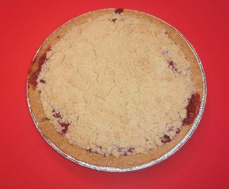 Vegan pear and cranberry pie
