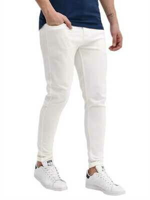 Branded Slim Men White Jeans