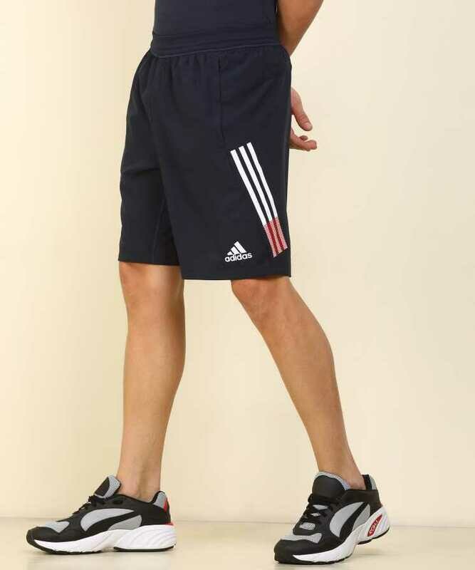 ADIDAS 
Solid Men Dark Blue Sports Shorts