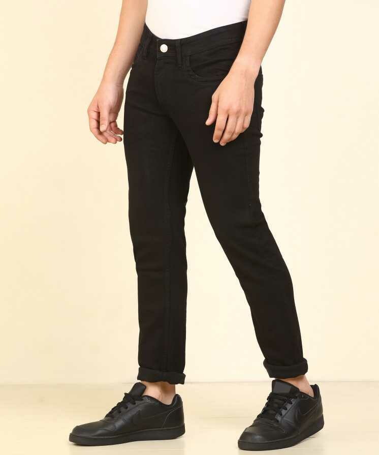 Men Black Clean Look Stretchable Jeans