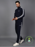 Original Adidas Striped Navy Blue Track Suit (Jacket &amp; Track Pant​)