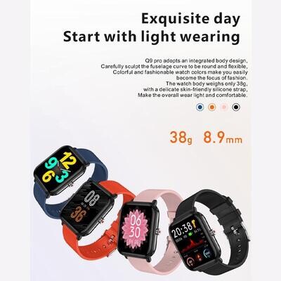 The RockTech  ® A1 Fit ColorFit Pro 2 Smartwatch  (Black, Grey & Pink)