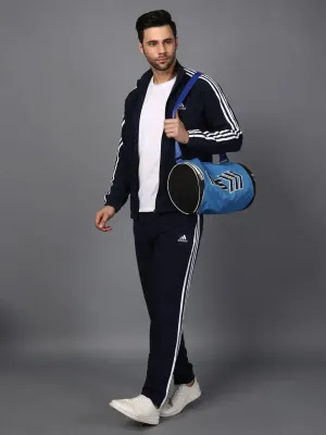 Original Adidas Striped Navy Blue Track Suit (Jacket &amp; Track Pant​)