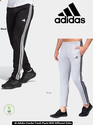 100% Original Adidas Combo Color -Style Solid Casual Track-Pants