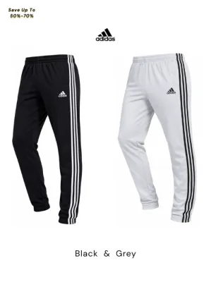 Adidas Men Track Pants Combo (Black &amp; Grey)