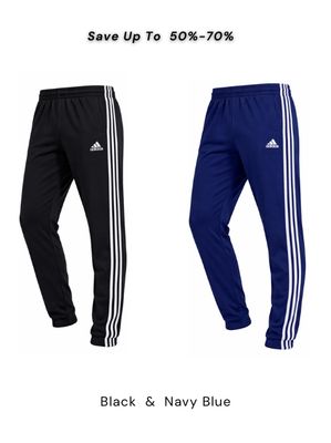 Combo Solid Casual Track-Pants (Black & Navy Blue)