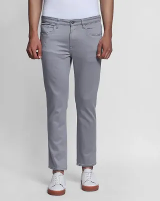 Sanmig Quality Super Slim Fit Jeans In Grey