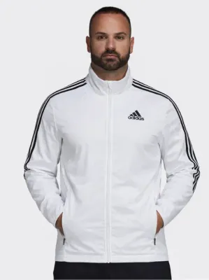 Original ADIDAS Half Striped Men White Upper Jacket