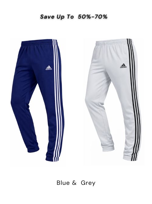 Combo Solid Casual Track-Pants (Navy Blue&amp; Grey)