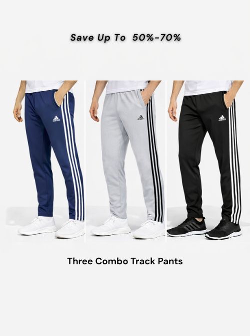 Combo Solid Casual Track-Pants (3 Pcs) – Casual Wear