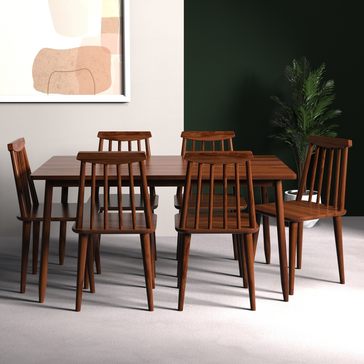 Maltby Dining Table Set - 6 Seater/150 cm