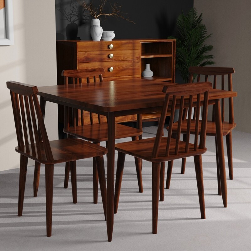 Maltby Dining Table Set - 4 Seater/100 cm