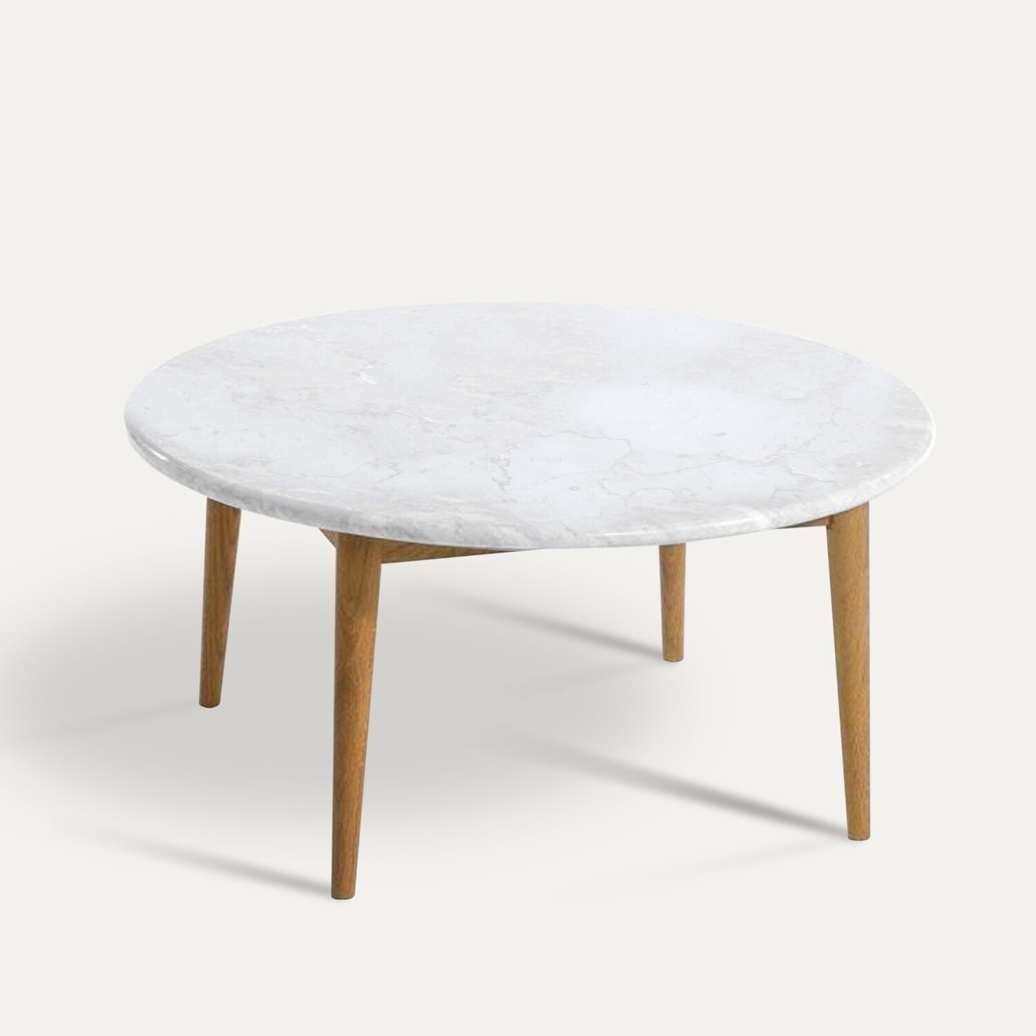 Craftsmill Bear Round Coffee Table - Timeless Scandinavian Design with ...