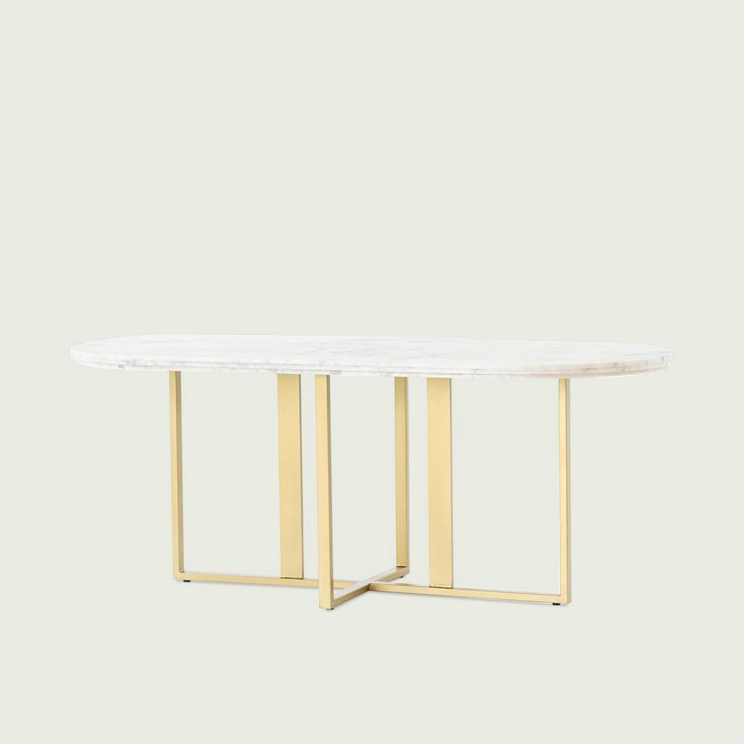 Mia Marble Luxury 6 Seater Dining Table - 175 x 90 x 76 cm