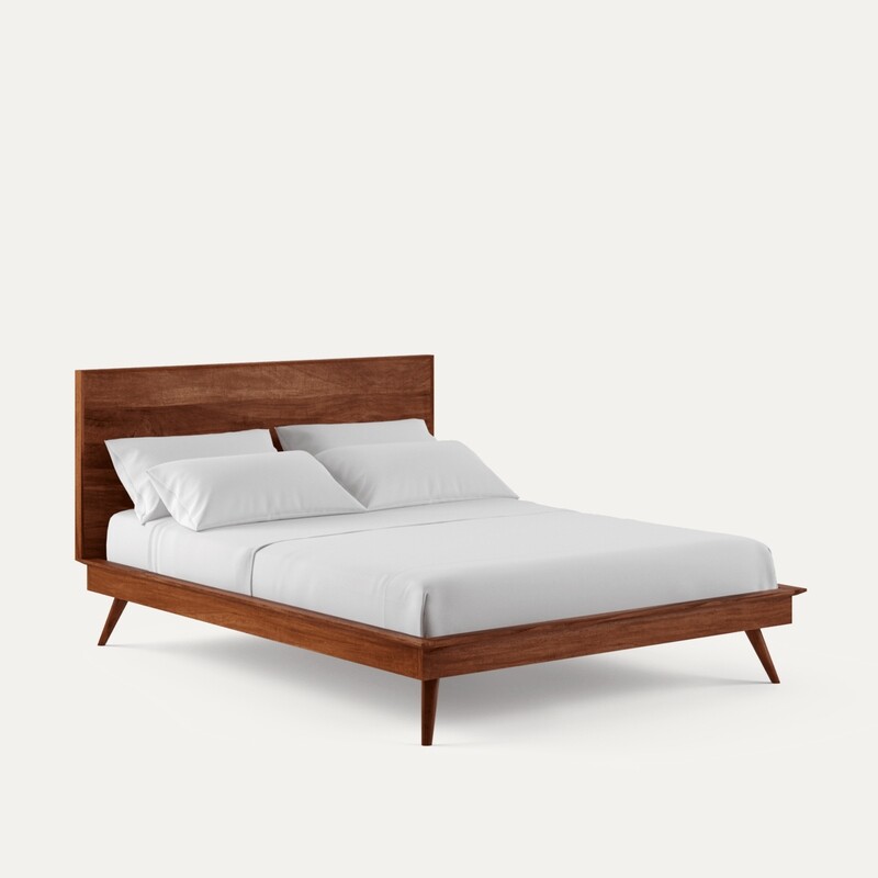 Fran Solid Wood Scandinavian Style Bed