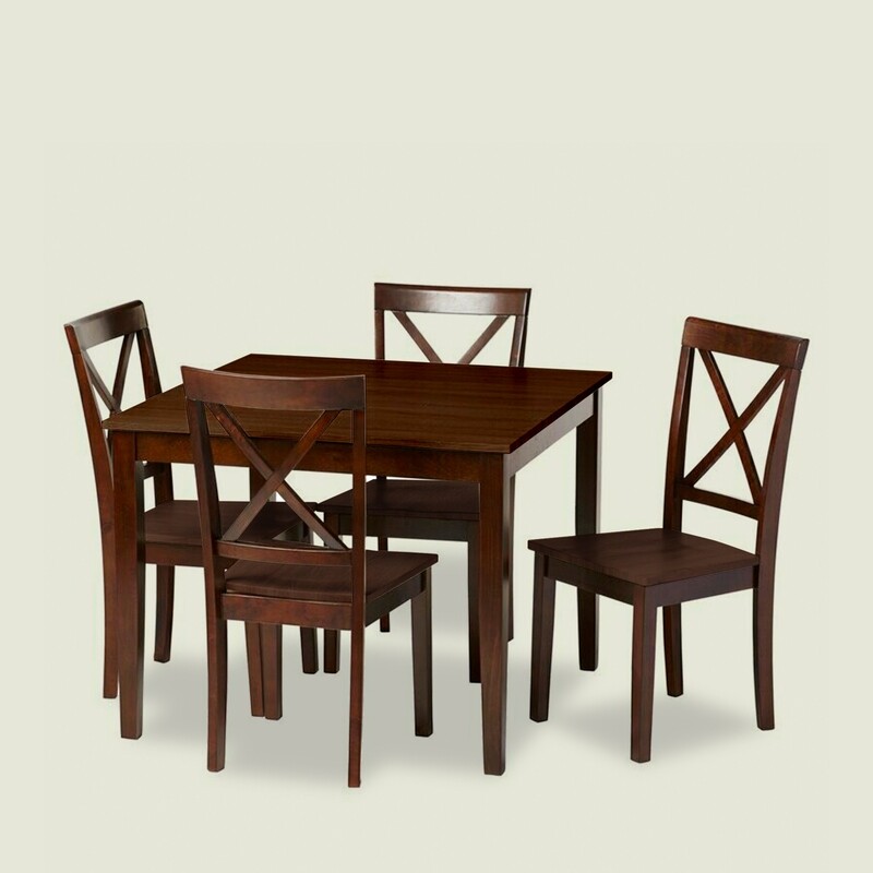 Tully Walnut Dining Table 4 Seater/100 cm