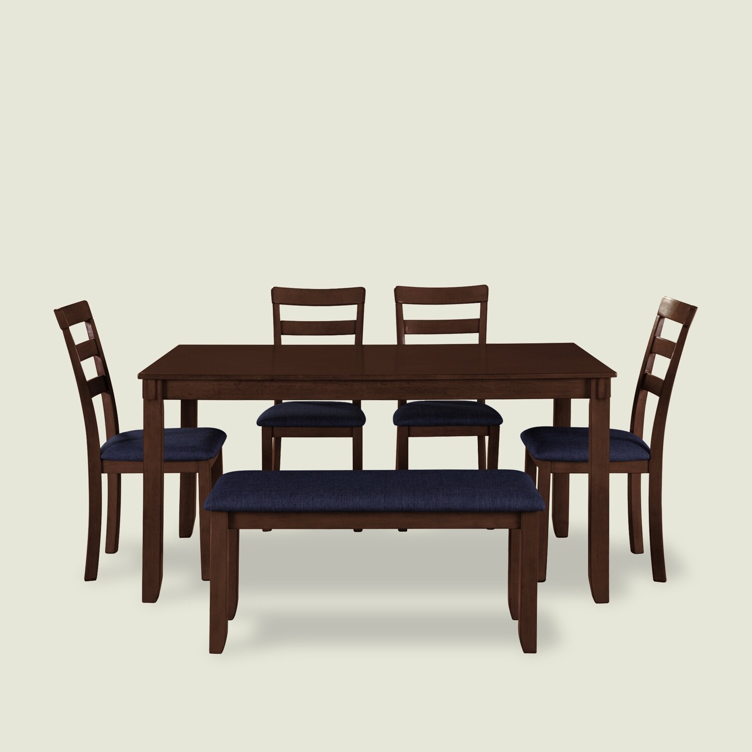 Hale Dining Table Set - 4, 6 & 8 Seater/All Sizes - With Bench
