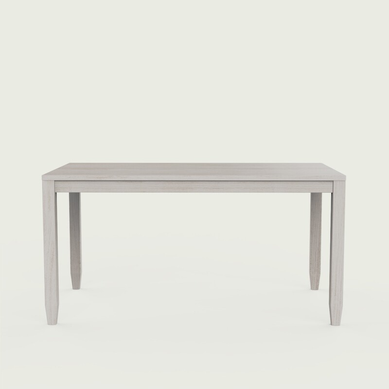 Frampton Distressed White Luxury Dining Table - 6 Seater/150 cm