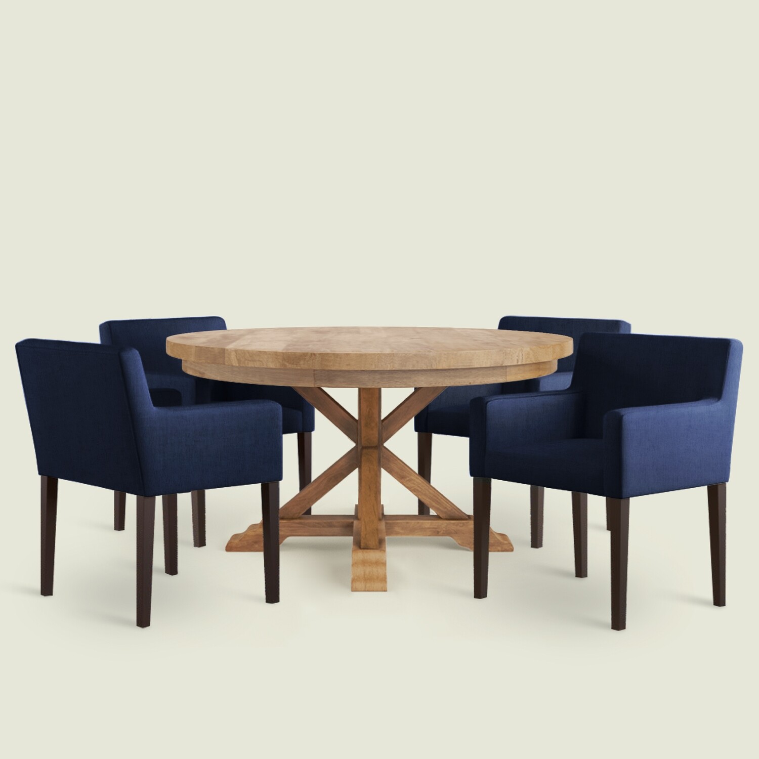Gable Luxury Dining Table Set with James Chair - 4 Seater/150 cm