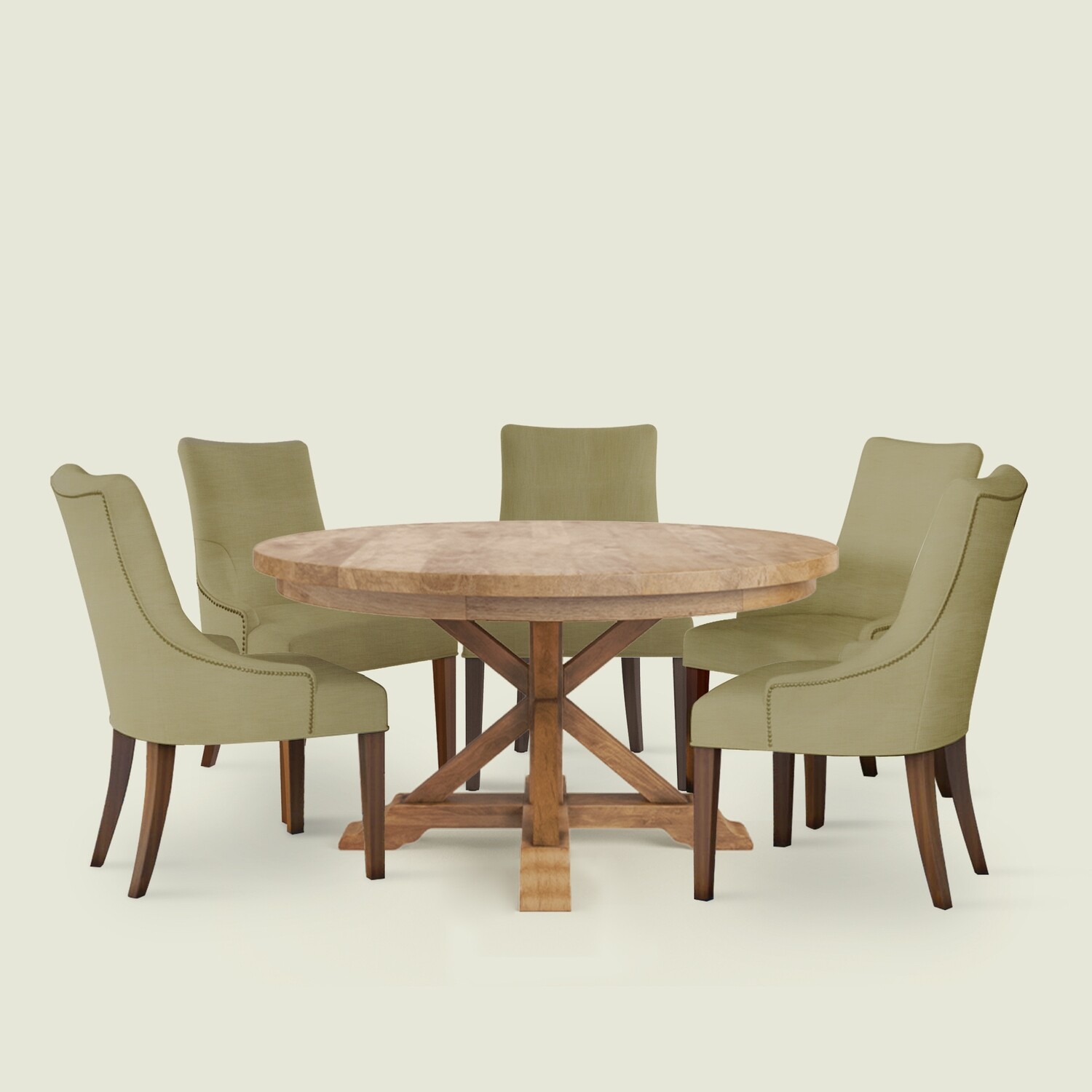 Gable Luxury Dining Table Set with Joe Chair - 6 Seater/150 cm