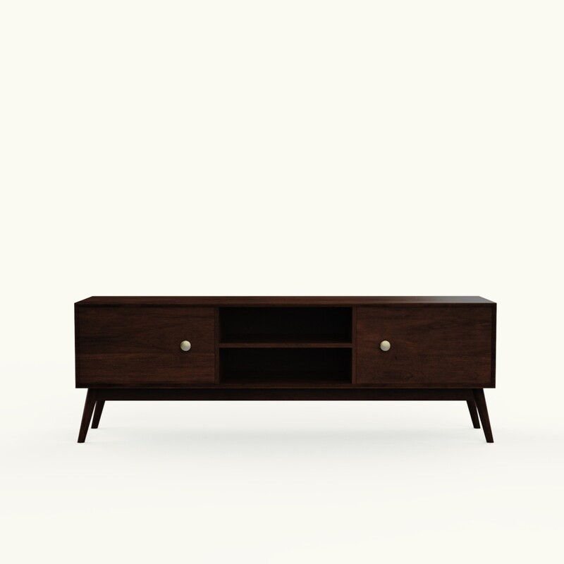 Fran Walnut TV Table Console