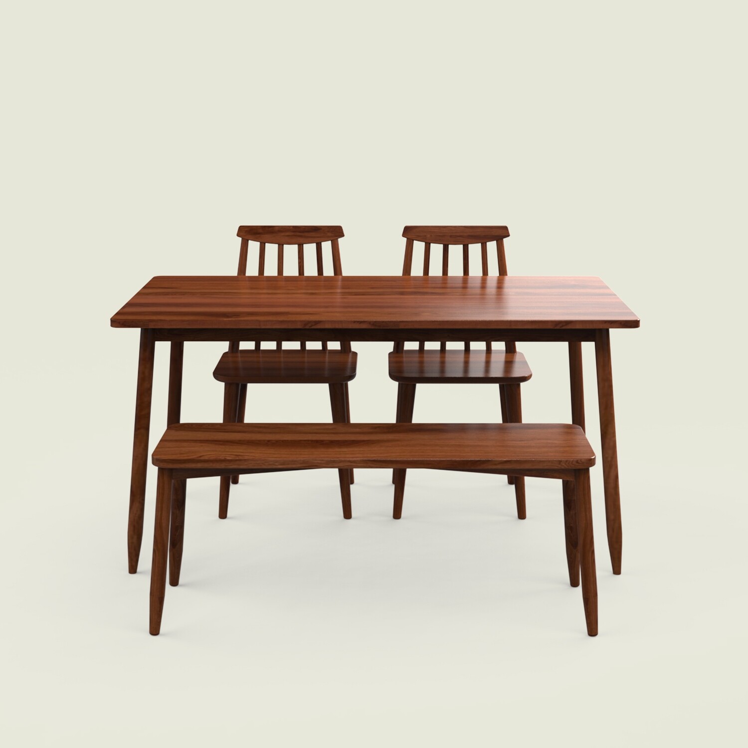 Maltby Dining Table Set - 4 & 6 Seater/150 cm with Bench