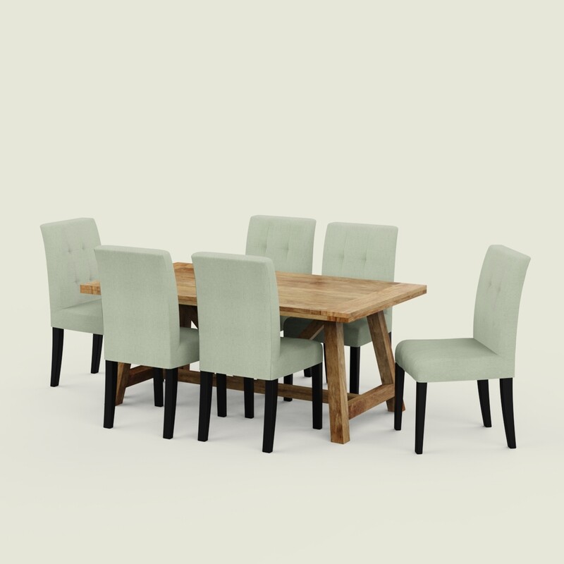 Ranch Luxury Dining Table Set - Large 6 & 8 Seater/All Sizes
