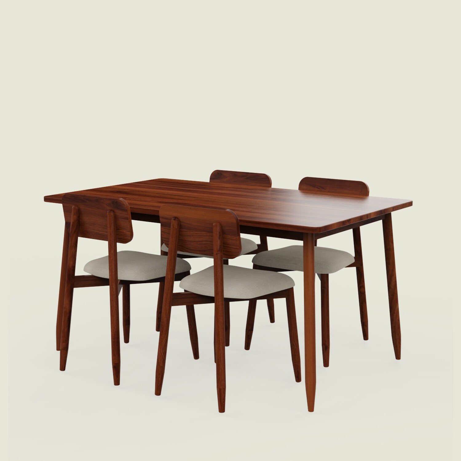 Stig Upholstered Dining Table Set - 4 & 6 Seater/150 cm
