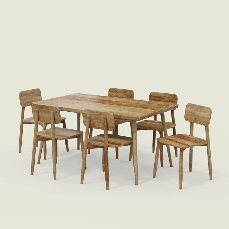 Helena Dining Table Set - Large 6 Seater/175 cm