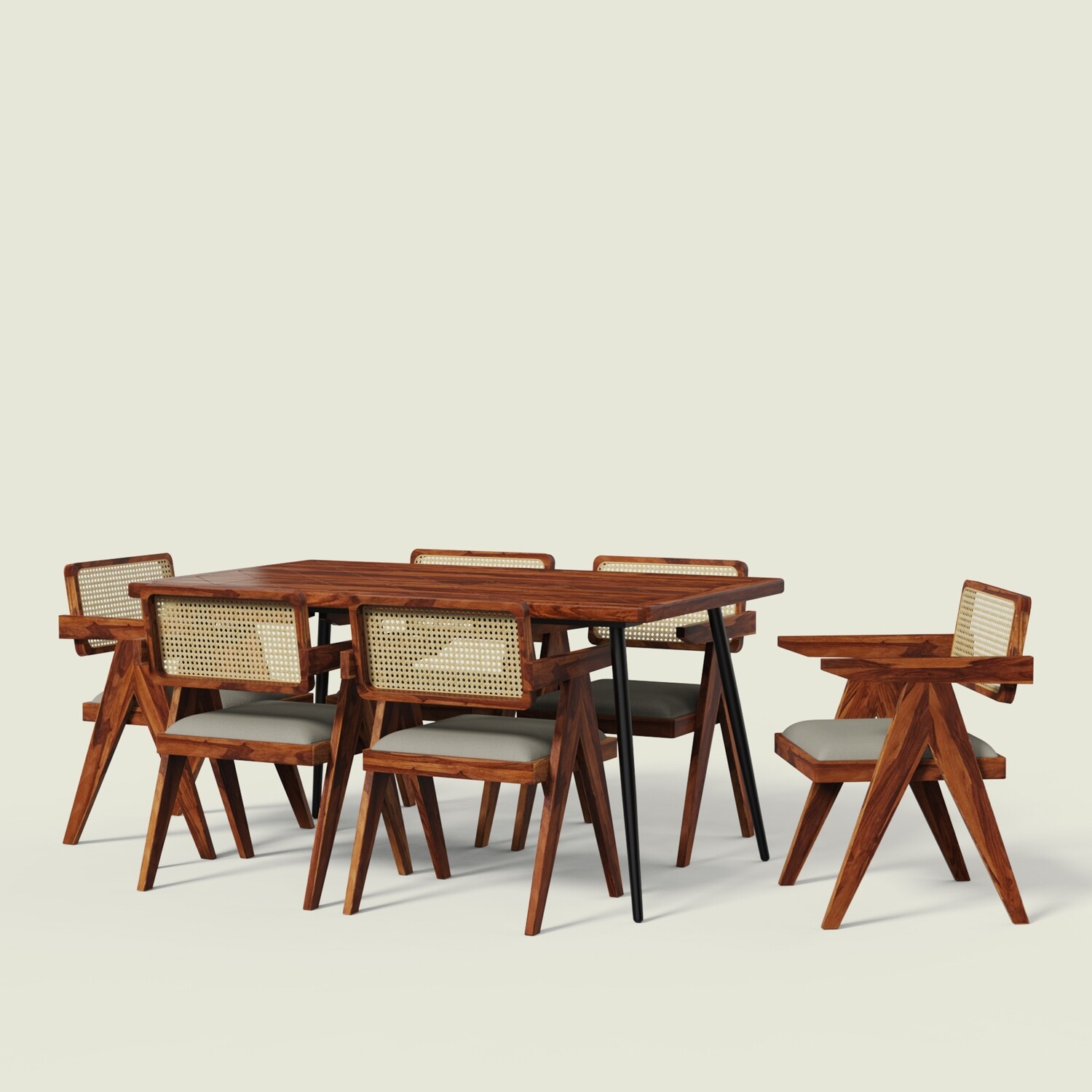Shelly Pierre Dining Set - 6 seater