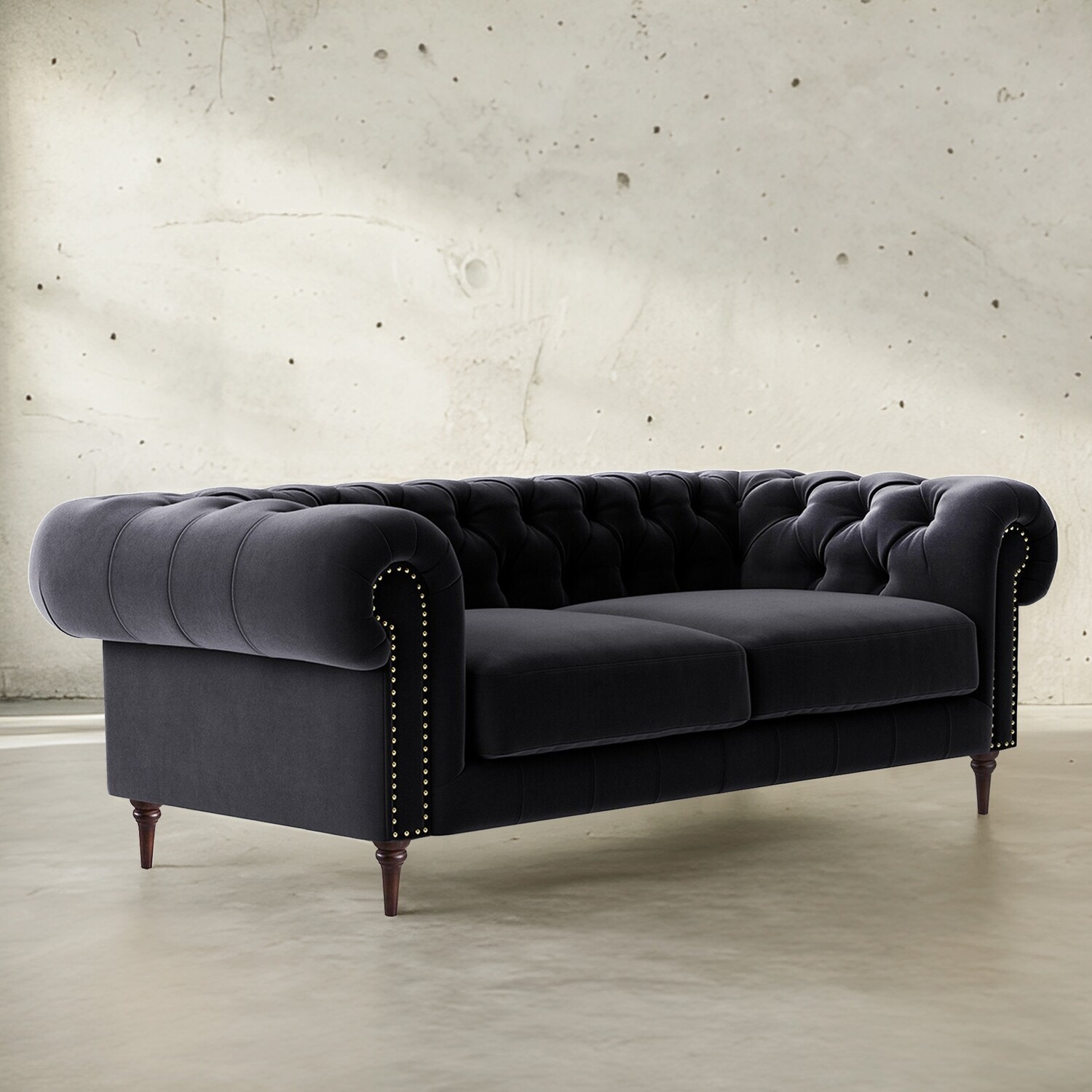 Chesterfield 3 Seater Sofa - 86.6&quot;