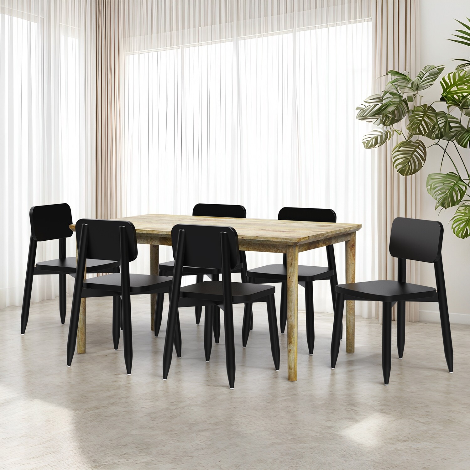 Susan-Stig Dining Table Set - 4 & 6 Seater/ All sizes