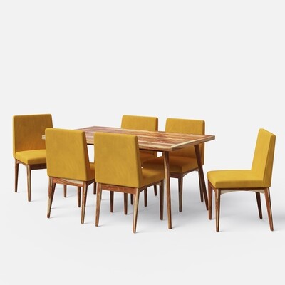 Helena-Lidia Dining Table Set - 4 &amp; 6 Seater/ All sizes