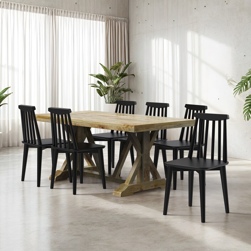Gable-Polly Dining Table Set- 6 & 8 Seater/ All sizes