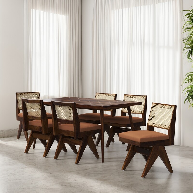 Helena-Jean Dining Table Set- 4,6 & 8 Seater/ All sizes